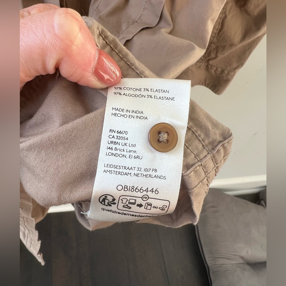 Pilcro Anthropologie Pintuck Mini Shirt Dress (Size L) - Picture 13 of 13